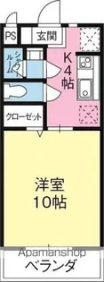 マンションCLOVER【406号室】の間取り