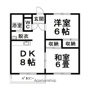 イーストプラザ【303号室】の間取り