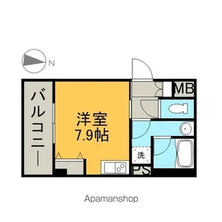 レジディア高岳【6階】の間取り