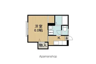 ハイツパープル【202号室】の間取り