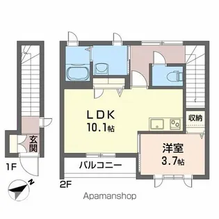 ディアス昭和【2階】の間取り