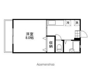 コスモス・インハイツA【2階】の間取り
