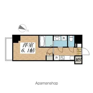 BANDOBASHI KNOTS【5階】の間取り