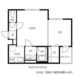 POLARIS(ポラリス)【402号室】の間取り