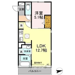 メゾン アネスト【1階】の間取り