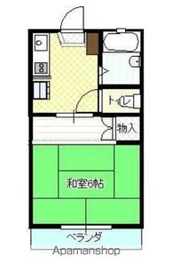 ハイム五十鈴【2階】の間取り