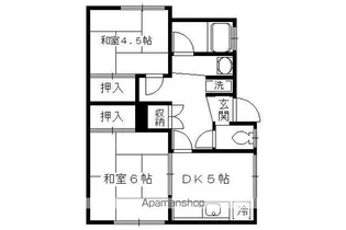 コートハイツ笹田【105号室】の間取り