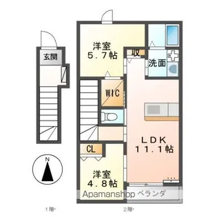ロイヤルメゾン【2階】の間取り