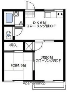 ハイム立野【102号室】の間取り