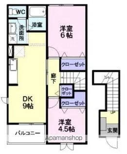 アンジュ グラース【2階】の間取り