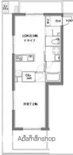 オークレスト四谷三栄町【3階】の間取り