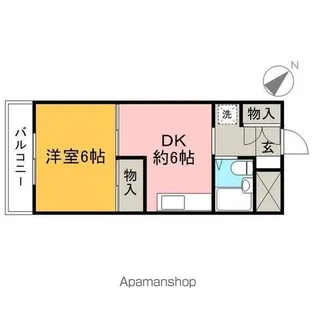 ブランドール入間【4階】の間取り