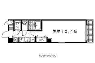 グランコスモ河原町【1002号室】の間取り