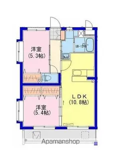 ライズ霧島【1階】の間取り