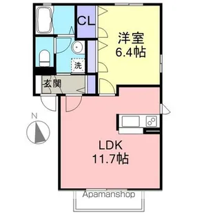 プログレッソA【202号室】の間取り