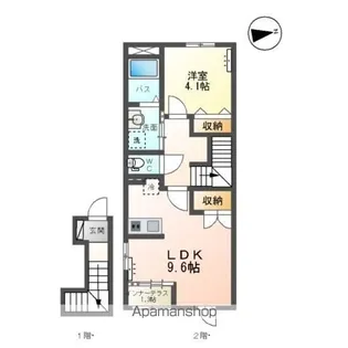 L I N K(リンク)【206号室】の間取り