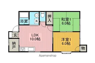 エミールハチマン【104号室】の間取り