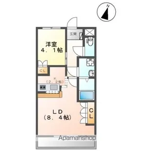 エアリア(AIRLIA)【2階】の間取り