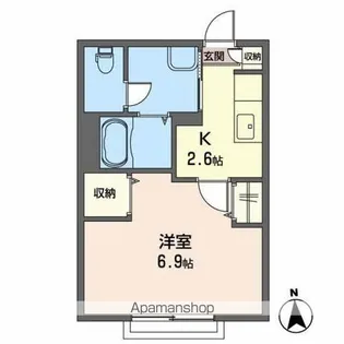 ラゼールカーザ【1階】の間取り