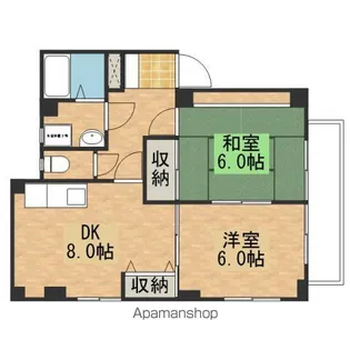 稲垣ビル【1階】の間取り