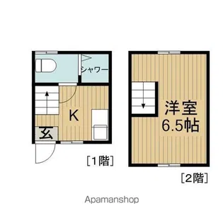 IKKA西牟田C棟【102号室】の間取り