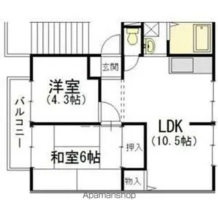 ジョイフル コン・フォート【2階】の間取り