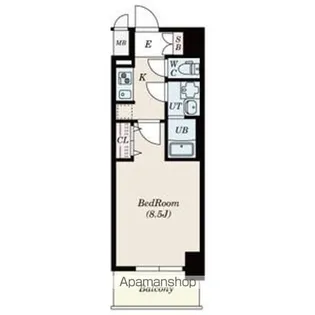 S-RESIDENCE金山West【6階】の間取り