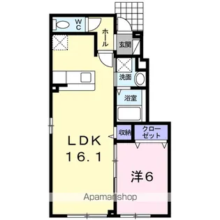 NORTH SEE ONE【1階】の間取り