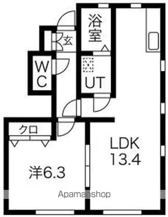 フォレストハウス野間【B101号室】の間取り
