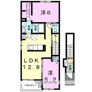 ファミーユ 川南【2階】の間取り