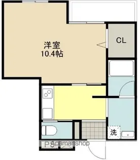 オラシオン大坪町【4階】の間取り