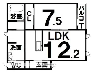 TOWN K&K−O【1階】の間取り