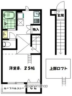 Kアパートメント【201号室】の間取り
