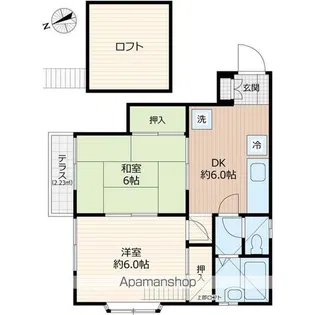 ローズガーデン【1階】の間取り