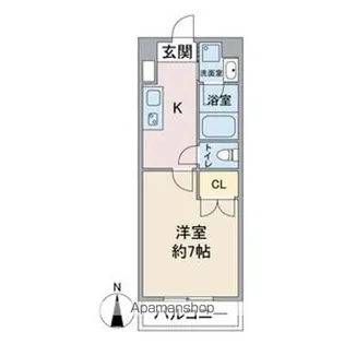 アールズタワー池下西【1階】の間取り