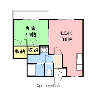 メゾンド・はなぶさⅡ【2階】の間取り