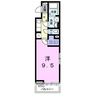 カーサ・プリート【3階】の間取り