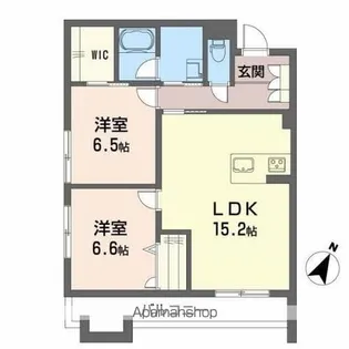 ベンベヌート【1階】の間取り