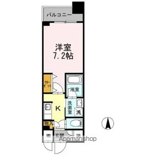 カスタリア堺筋本町【11階】の間取り