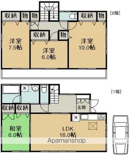 埼玉県川越市霞ケ関東2丁目【一戸建】の間取り