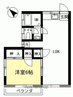 ジュネス諏訪【103号室】の間取り