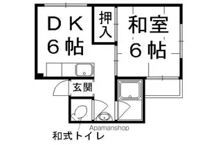 御土居マンション【415号室】の間取り