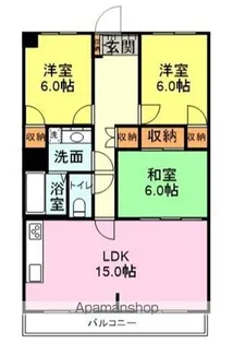 ヒルサイドコートⅠ【4階】の間取り