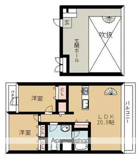 FCOURT【3階】の間取り