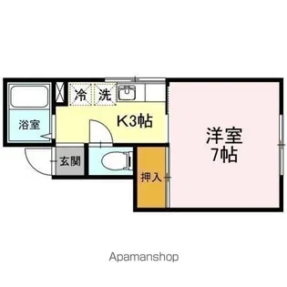 メイユール北都【203号室】の間取り