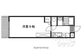 アークリード京都千本【103号室】の間取り