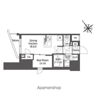 コンフォリア東大井Ⅱ【9階】の間取り