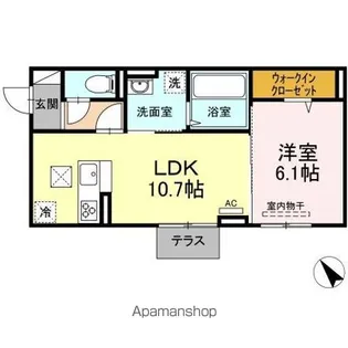 フェルナ【1階】の間取り