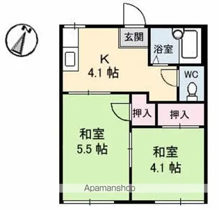 テクノハイツ91【1階】の間取り