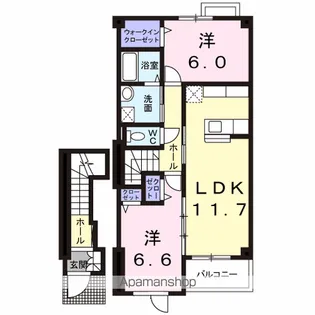 アードリゲ駒沢【2階】の間取り